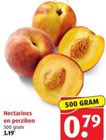 nectarines en perziken