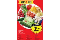 groenten verschillende combinaties mogelijk