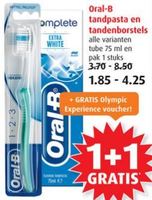 oral b tandpasta en tandenborstels