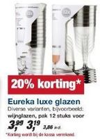 eureka luxe glazen
