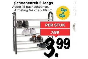 schoenenrek 5 laags