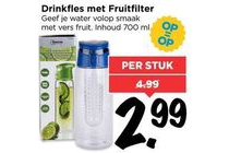 drinkfles met fruitfilter