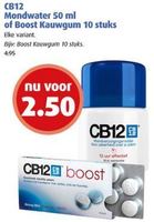 cb12 mondwater 50 ml of boost kauwgom