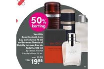 van gils basic instinct live eau de toilette 75 ml en between sheets of strictly for men eau de toilette 100 ml