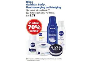 nivea gezichts body handverzorging en reiniging