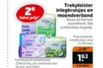 trekpleister maandverband en inlegkruisjes