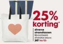 diverse strandtassen