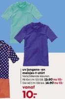 uv jongens en meisjes t shirt