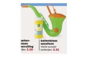 bellenblaas saxofoon