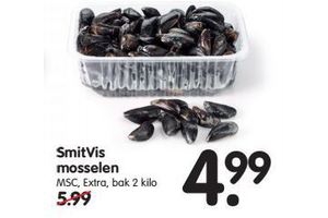 smitvis mosselen