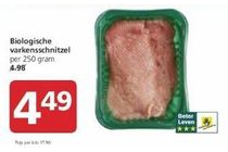 biologische varkensschnitzel