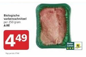 biologische varkensschnitzel