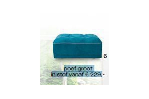 poef groot in stof vanaf eur 229