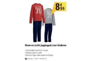 warm en zacht joggingpak voor kinderen