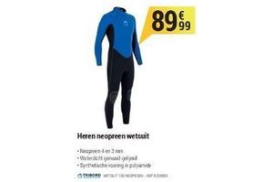 heren neopreen wetsuit