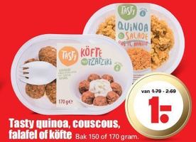 tasty quinoa couscous falafel of koefte