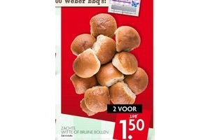 zachte witte of bruine bollen