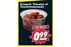 zongedr tomaten of tomatentapenade