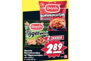 duyvis borrelnootjes of tijgernootjes