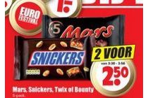 mars snickers twix of bounty