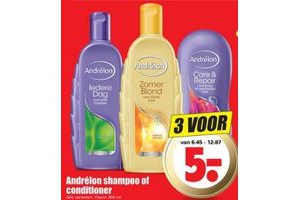 andrelon shampoo of conditioner