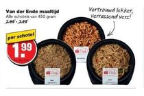 van der ende maaltijd