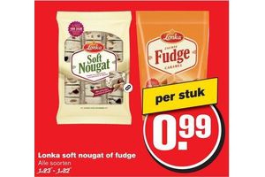 lonka soft nougat of fudge