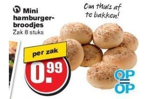 mini hamburgerbroodjes