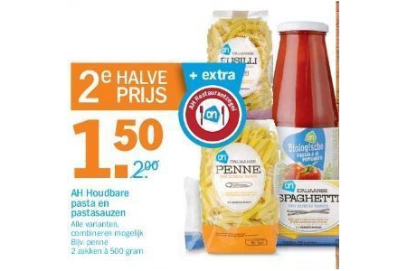 ah houdbare pasta en pastasauzen