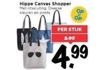 hippe canvas shopper