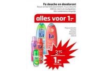 fa douche en deodorant