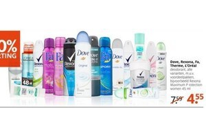 dove rexona fa therme l oreal
