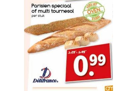 parisien speciaal of multi tournesol