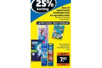 oral b elektrische tandenborstel en opzetborstel