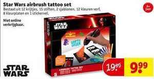 star wars airbrush tattoo set