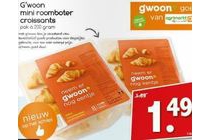 g woon mini roomboter croissants