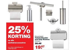 toiletrolhouder met klep kosmos