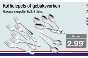 koffielepels of gebaksvorken