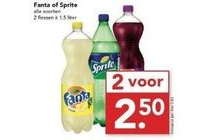 alle soorten fanta of sprite