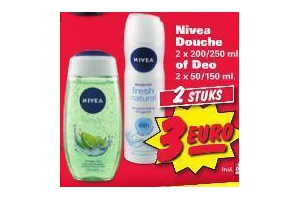nivea douche of deo