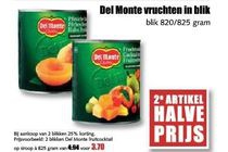del monte vruchten in blik