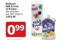 melkunie milk en fruit of breaker