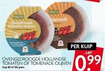 ovengedroogde hollandse tomaten of tomande olijven