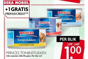 princes tonijnstukken