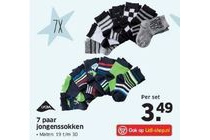 7 paar jongenssokken