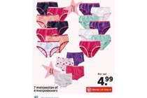 7 meisjesslips of 4 meisjesboxers