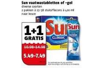 sun vaatwastabletten of gel