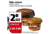 diverse soorten wijko satesaus