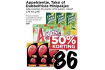 appelsientje taksi of dubbelfrisss minipakjes