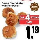 reuze roomboter of rozijnenbollen